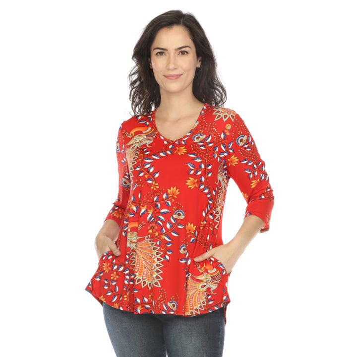 Women's Vibrant Boho Swing Top