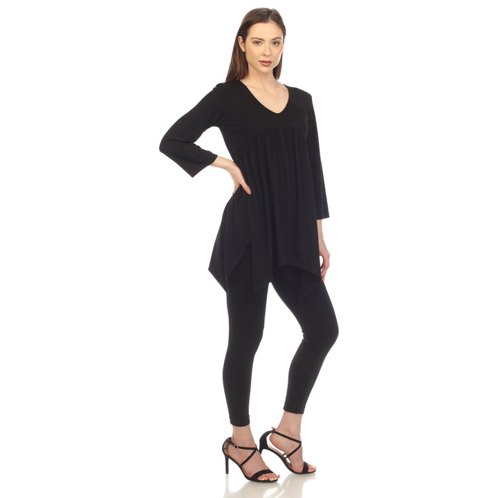 Women's Empire Cut V-Neck Tunic Top