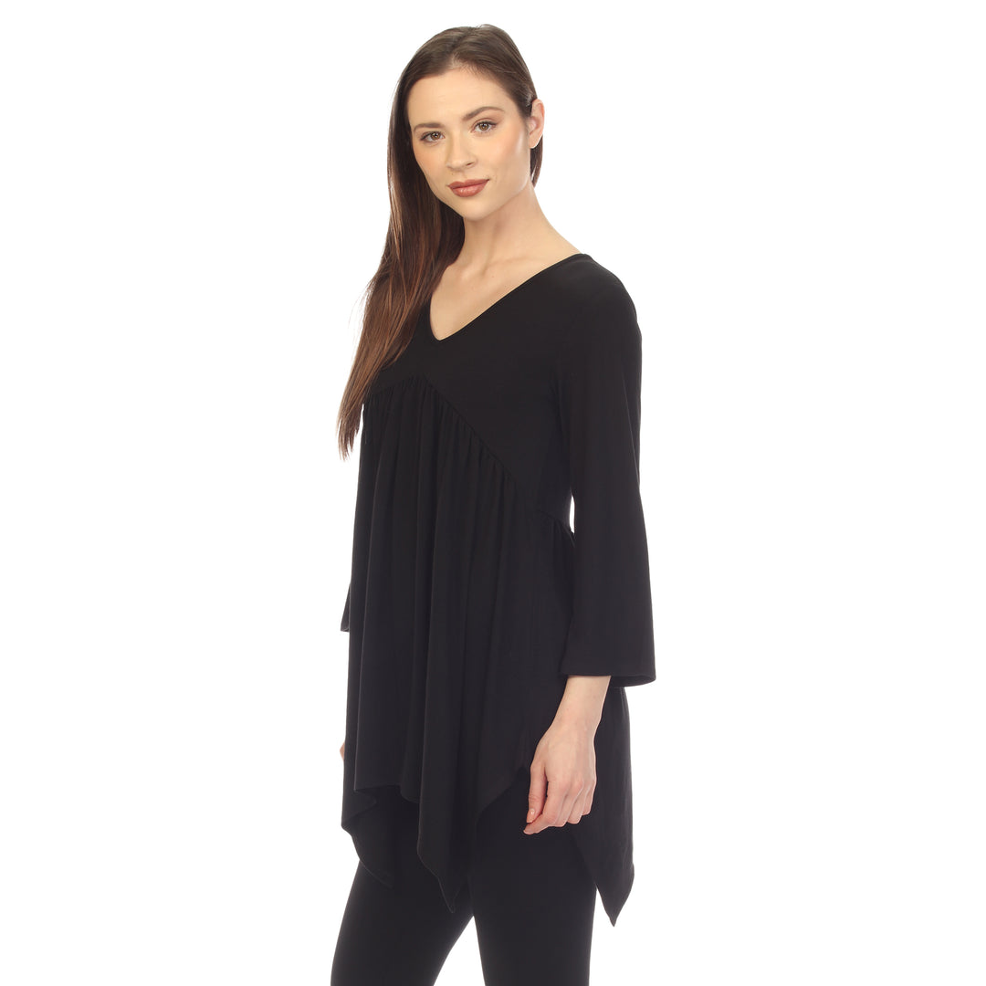 Women's Empire Cut V-Neck Tunic Top