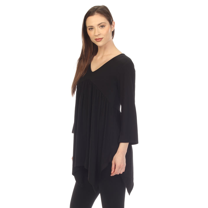 Women's Empire Cut V-Neck Tunic Top