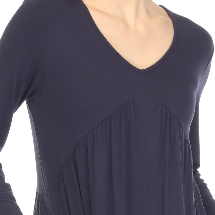 Women's Empire Cut V-Neck Tunic Top