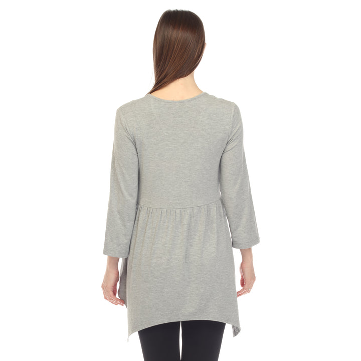 Women's Empire Cut V-Neck Tunic Top