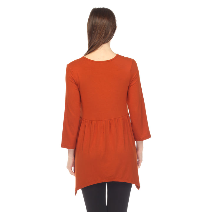 Women's Empire Cut V-Neck Tunic Top