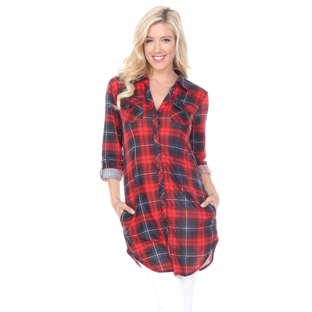 Women's Piper Stretchy Plaid Tunic