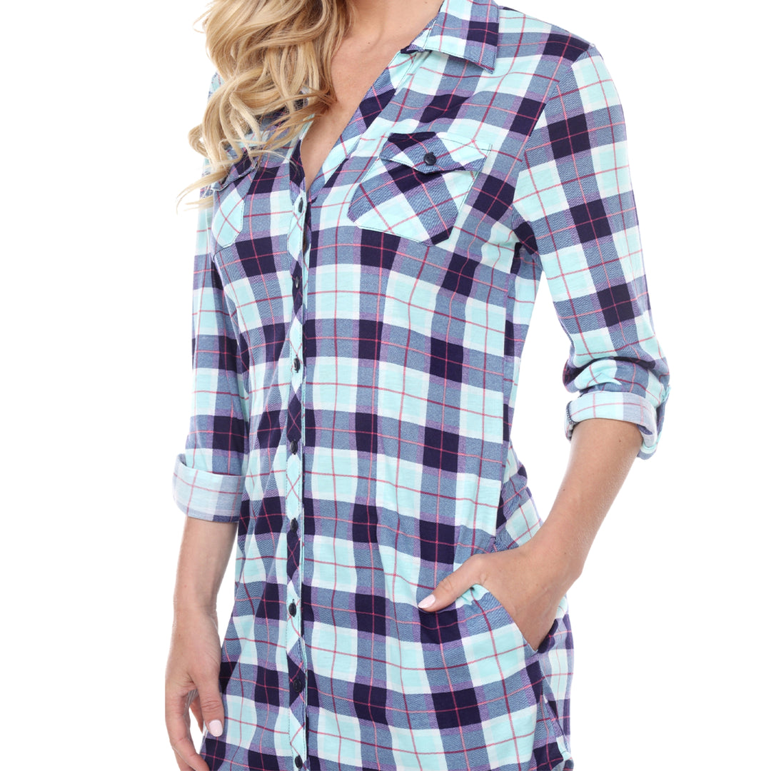 Women's Piper Stretchy Plaid Tunic