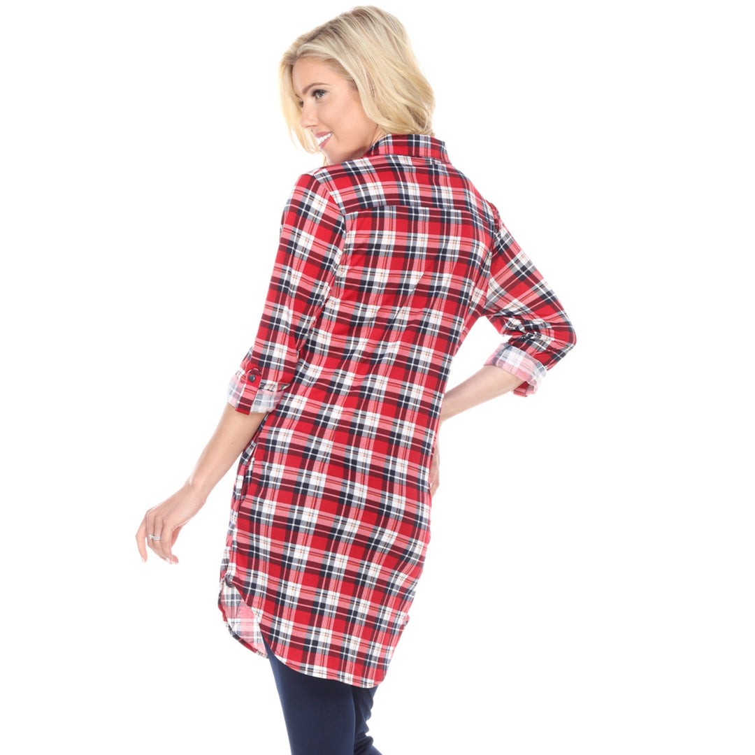 Women's Piper Stretchy Plaid Tunic