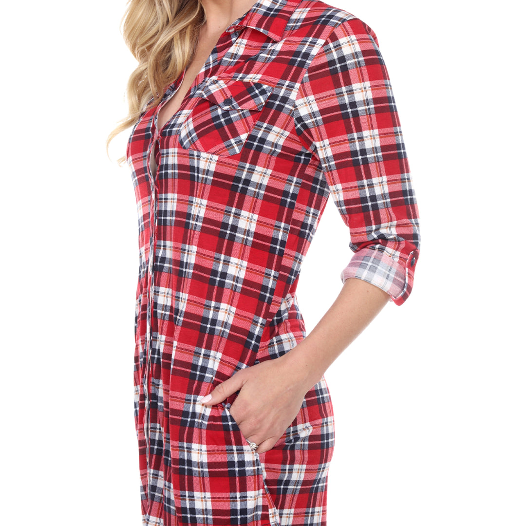 Women's Piper Stretchy Plaid Tunic