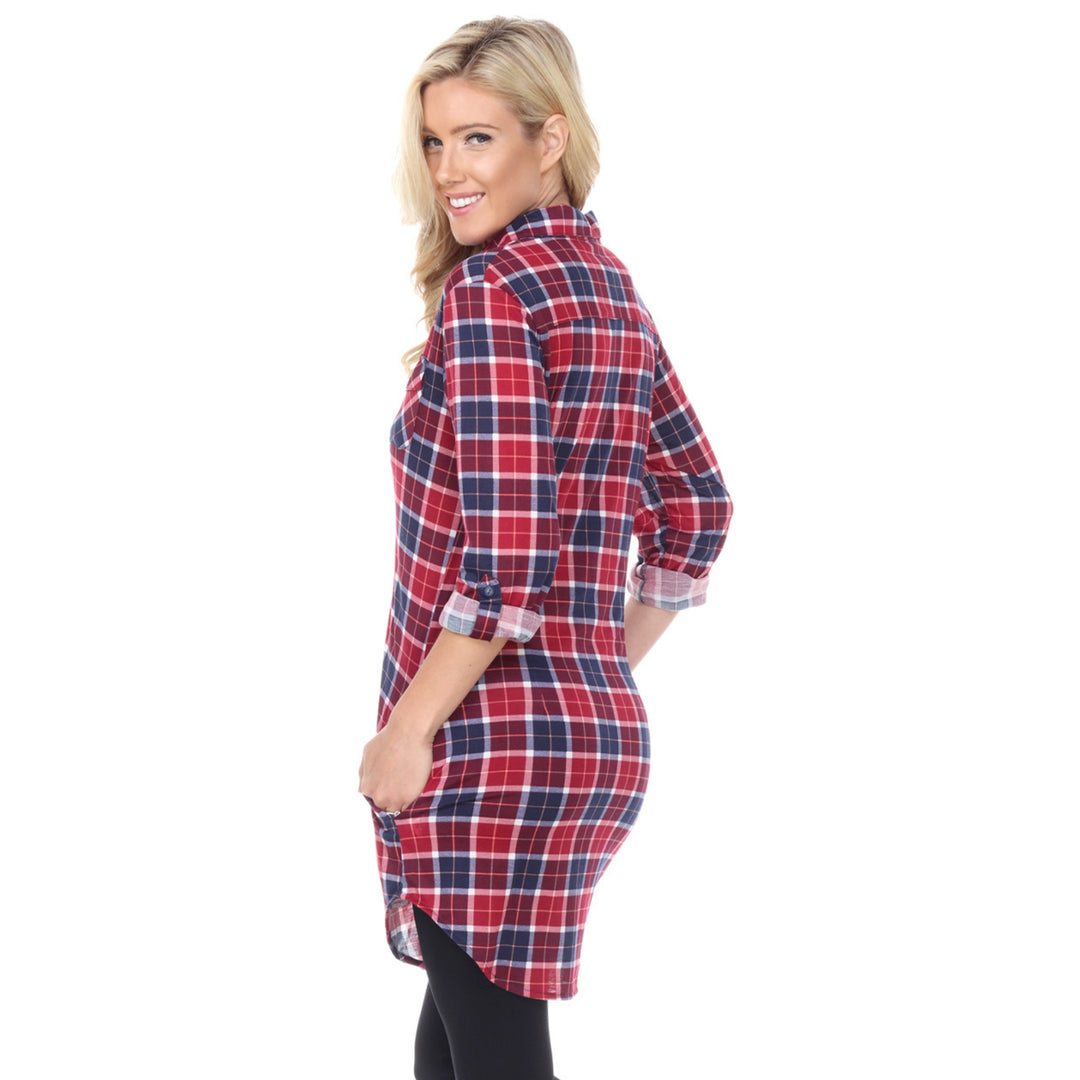 Women's Piper Stretchy Plaid Tunic