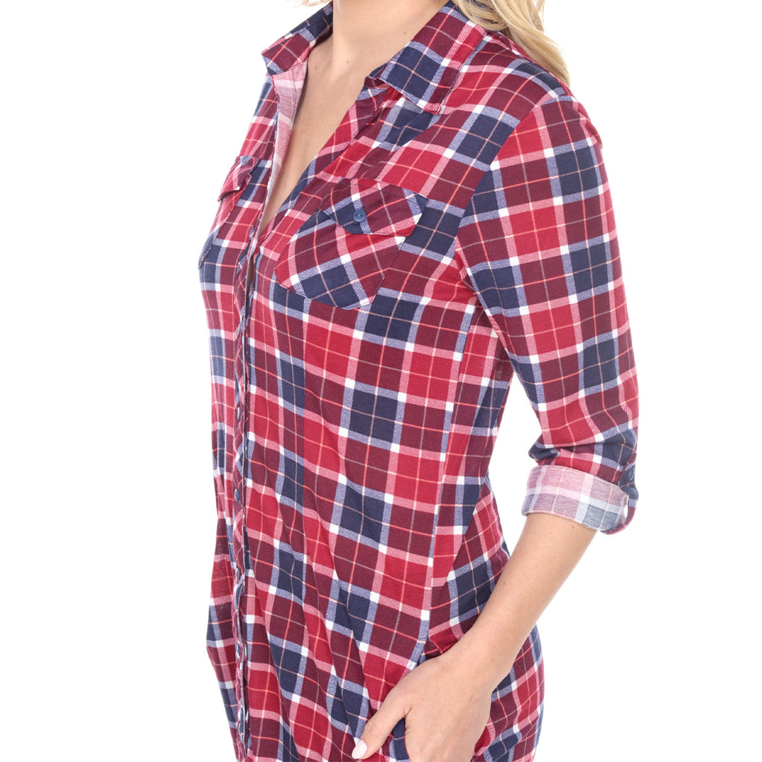 Women's Piper Stretchy Plaid Tunic