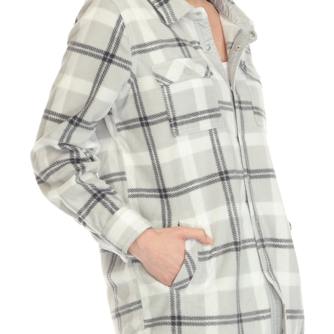 Women's-Fleece-Plaid-Shirts