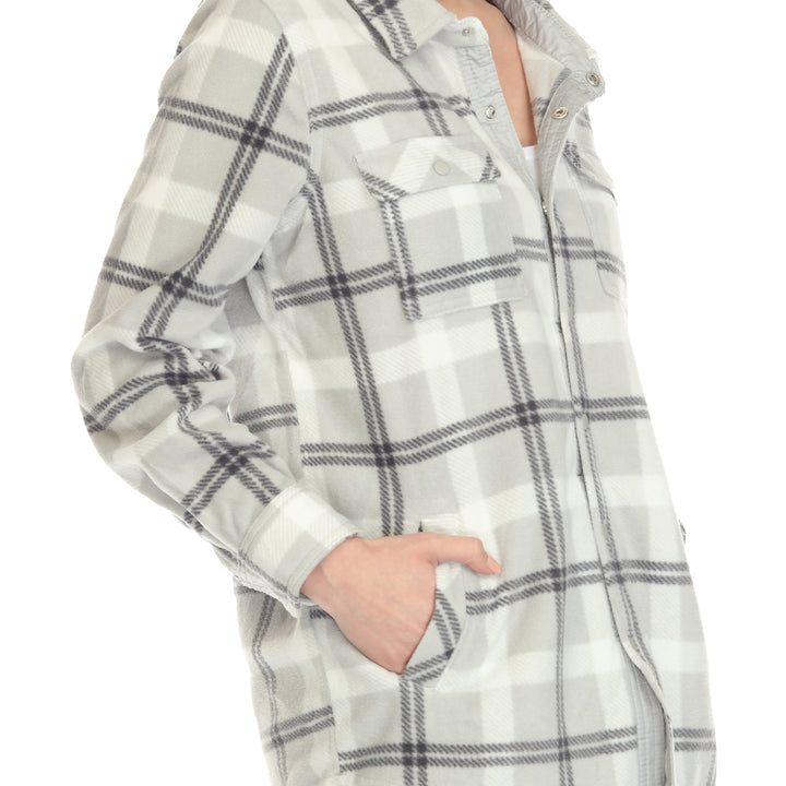 Women's-Fleece-Plaid-Shirts