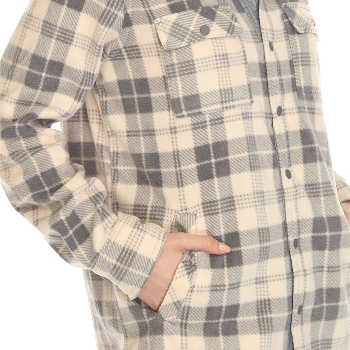 Women's-Fleece-Plaid-Shirts
