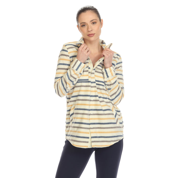 Women's-Fleece-Plaid-Shirts