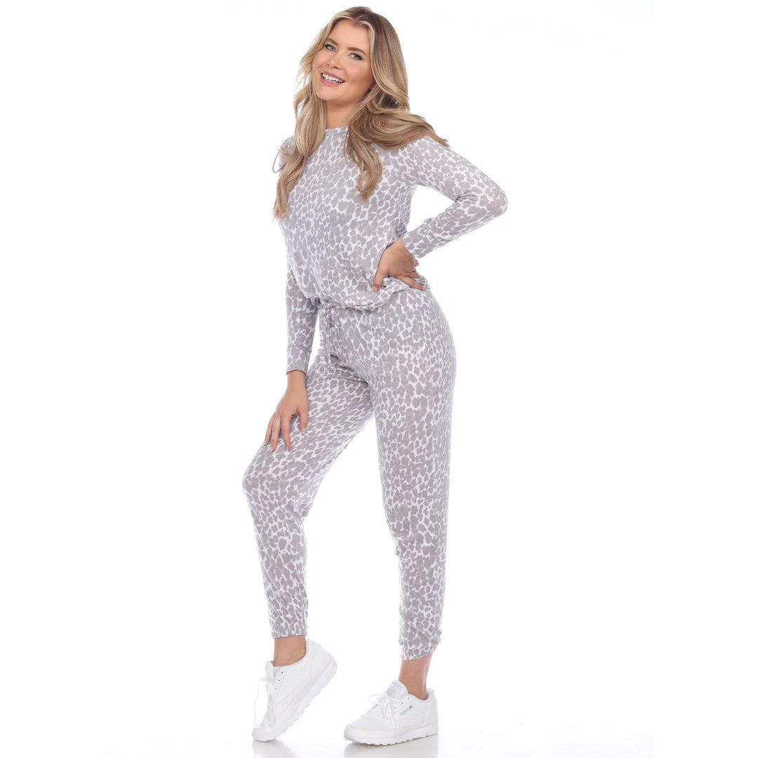 2 Piece Leopard Lounge Set