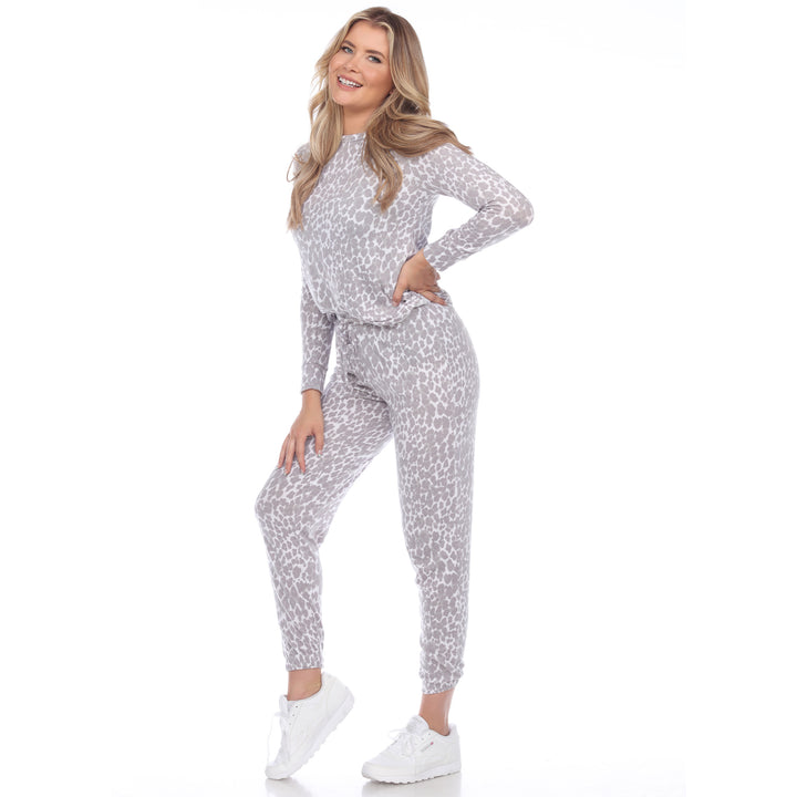 2 Piece Leopard Lounge Set