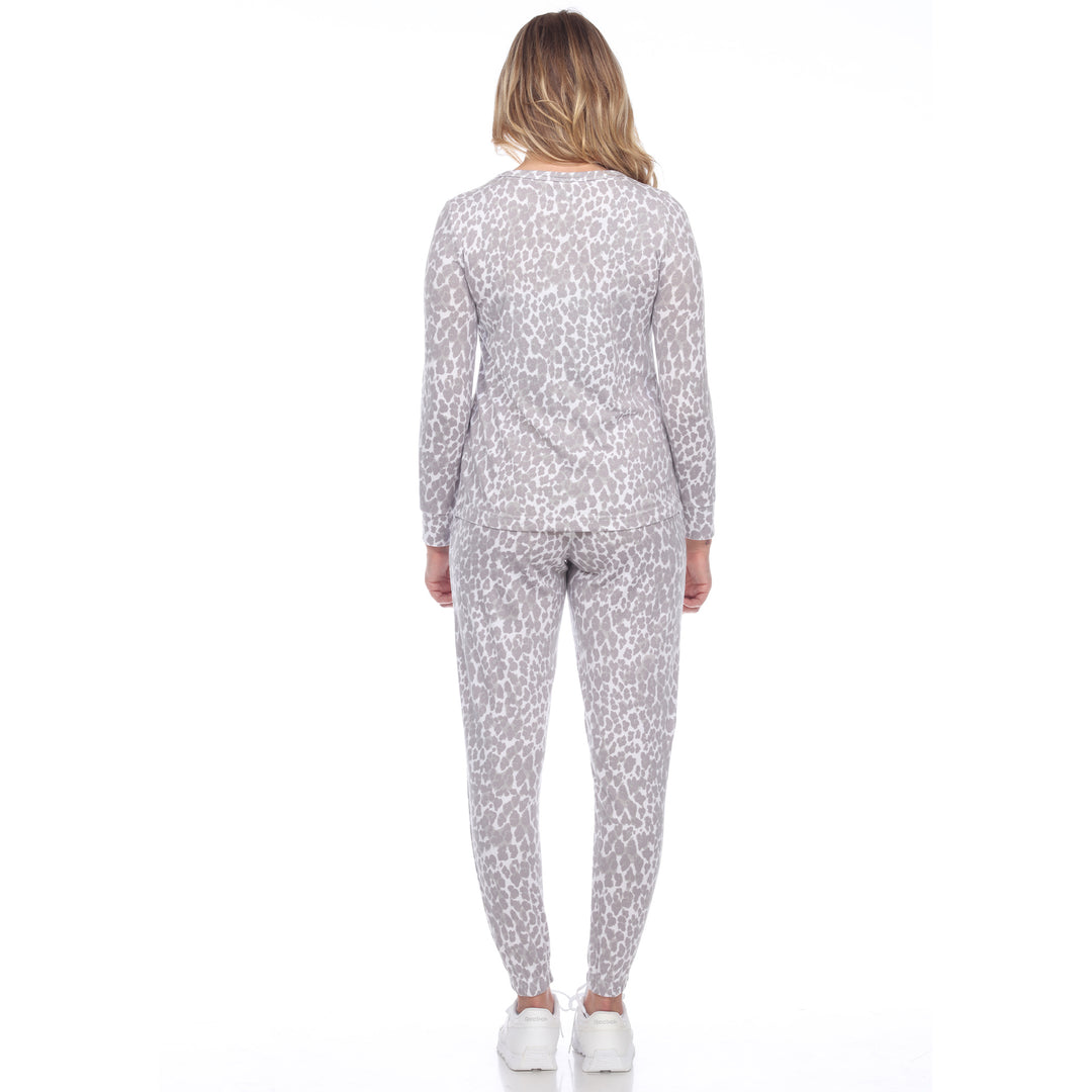 2 Piece Leopard Lounge Set