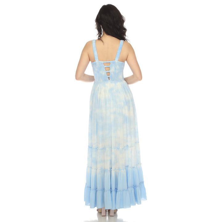 Women's Smocked Ruffle Maxi Dress