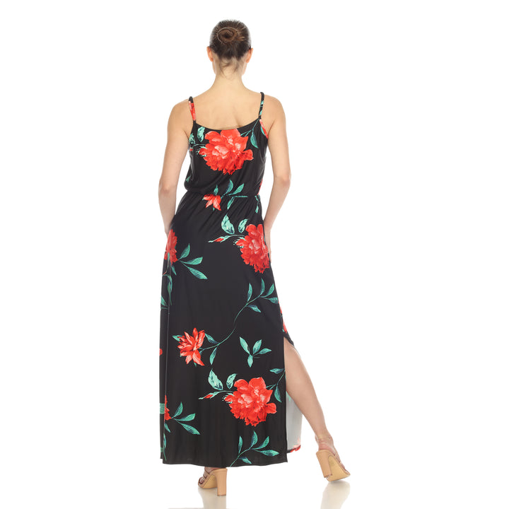 Women's Floral Strap Maxi Dress