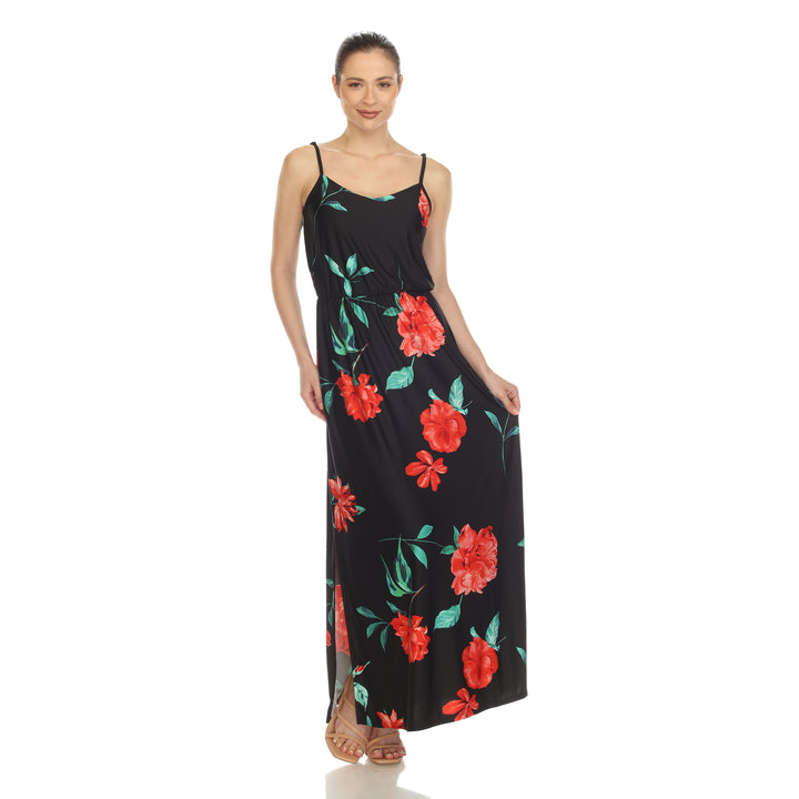 Women's Floral Strap Maxi Dress