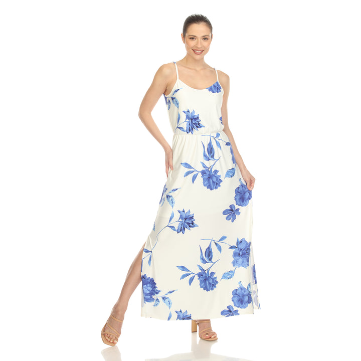 Women's Floral Strap Maxi Dress
