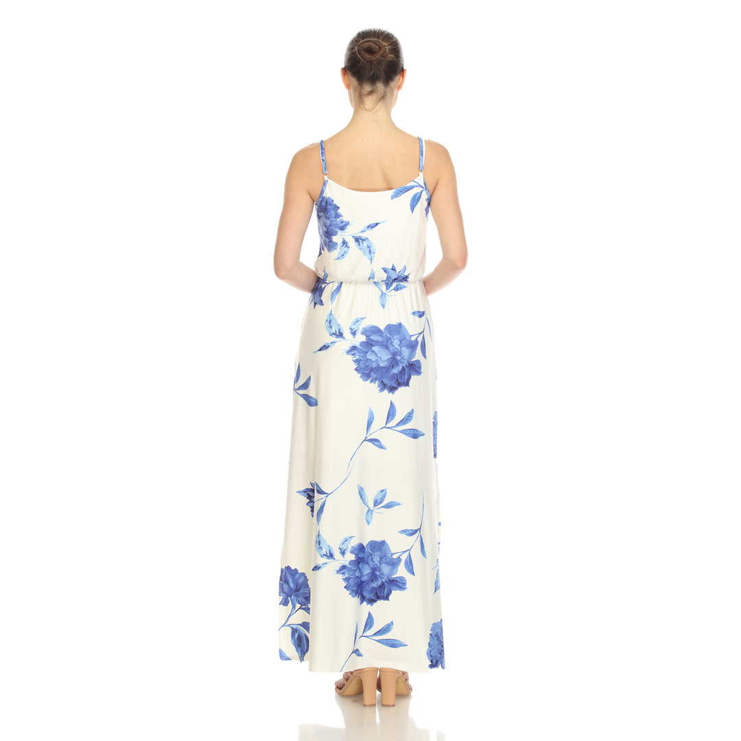 Women's Floral Strap Maxi Dress