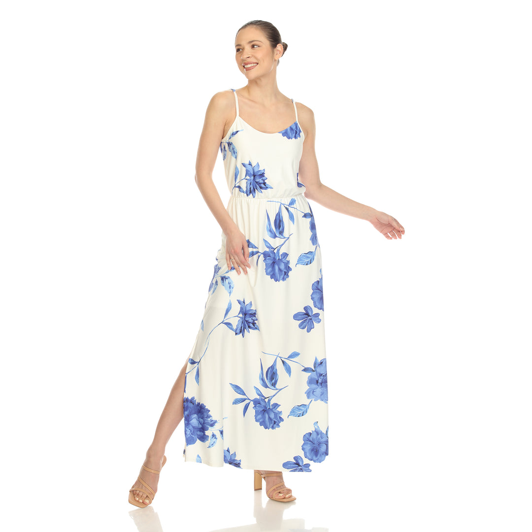 Women's Floral Strap Maxi Dress