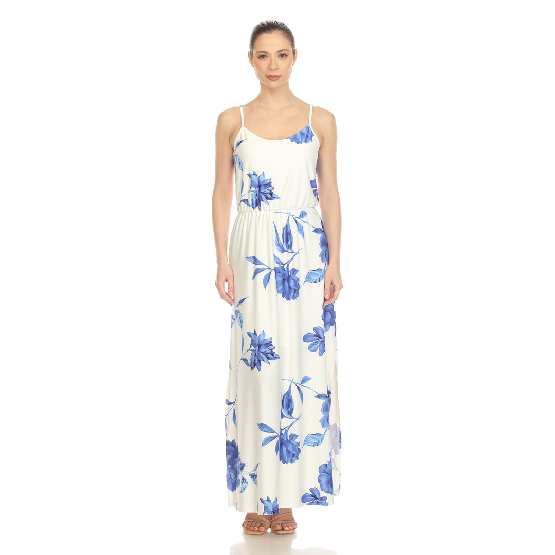 Women's Floral Strap Maxi Dress