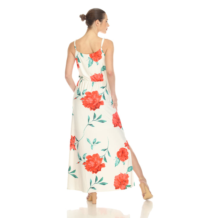 Women's Floral Strap Maxi Dress