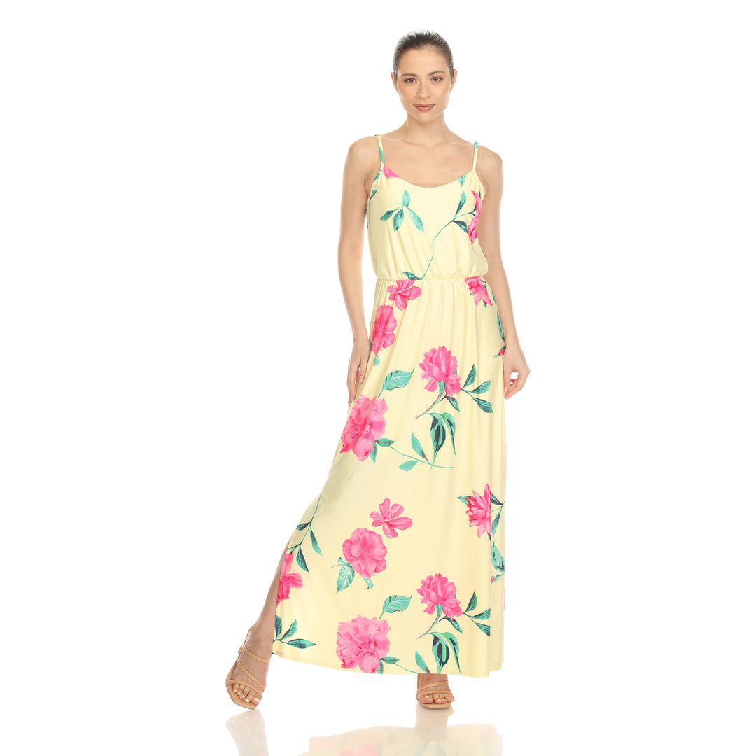 Women's Floral Strap Maxi Dress