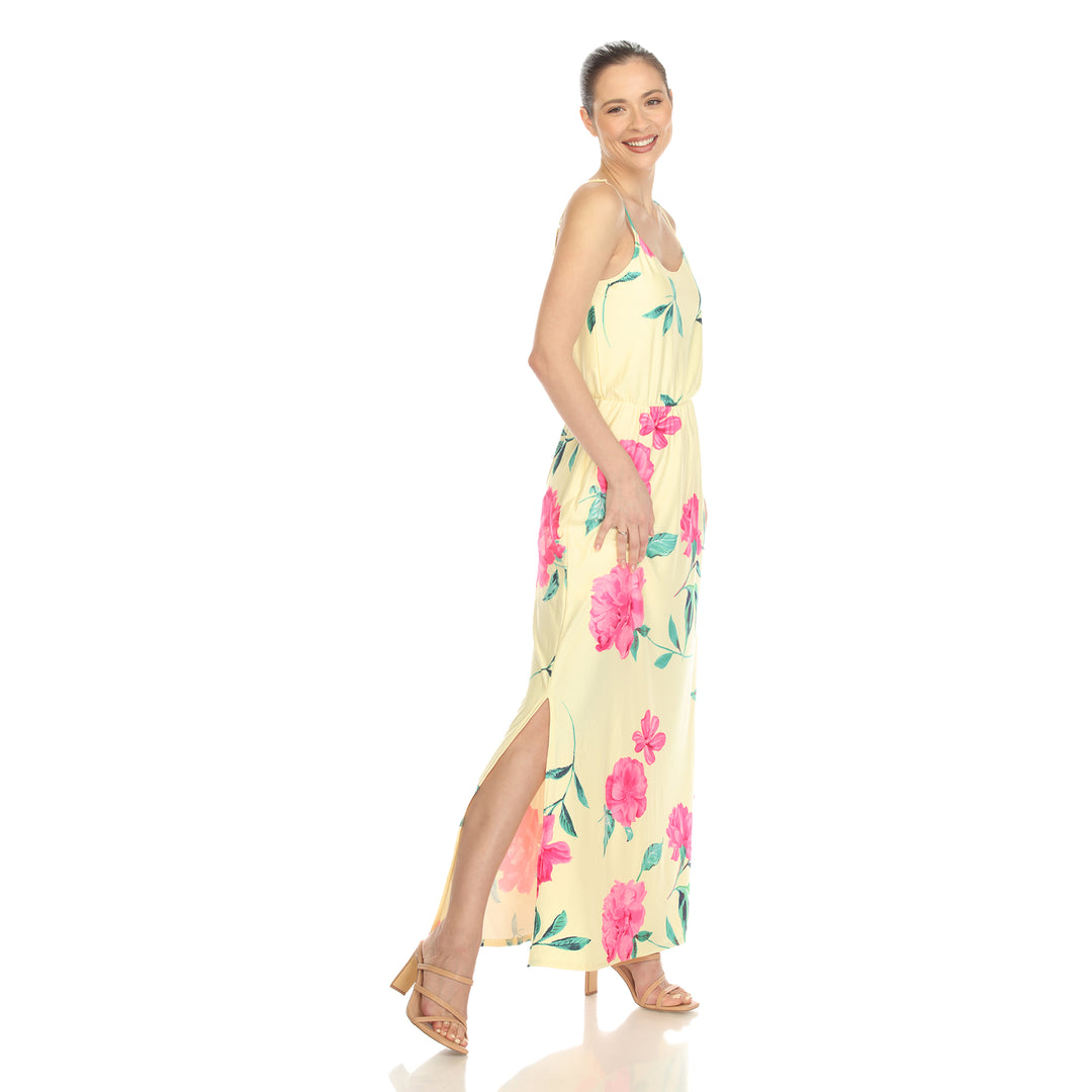 Women's Floral Strap Maxi Dress