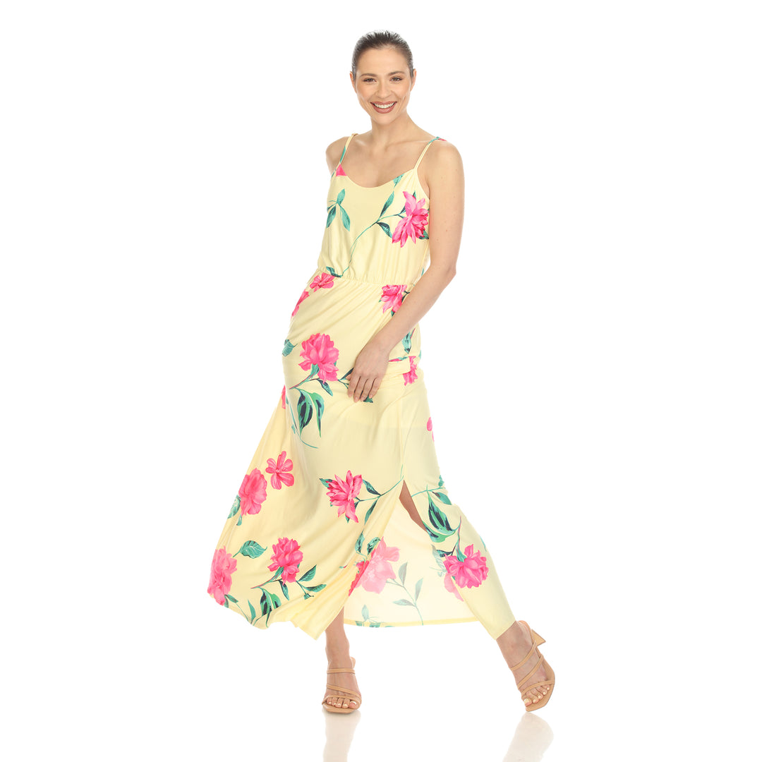 Women's Floral Strap Maxi Dress