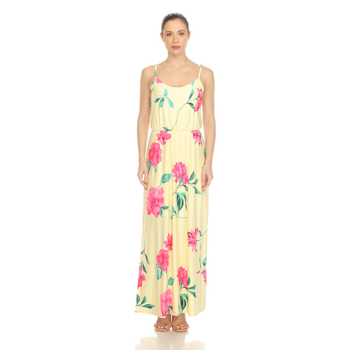 Women's Floral Strap Maxi Dress