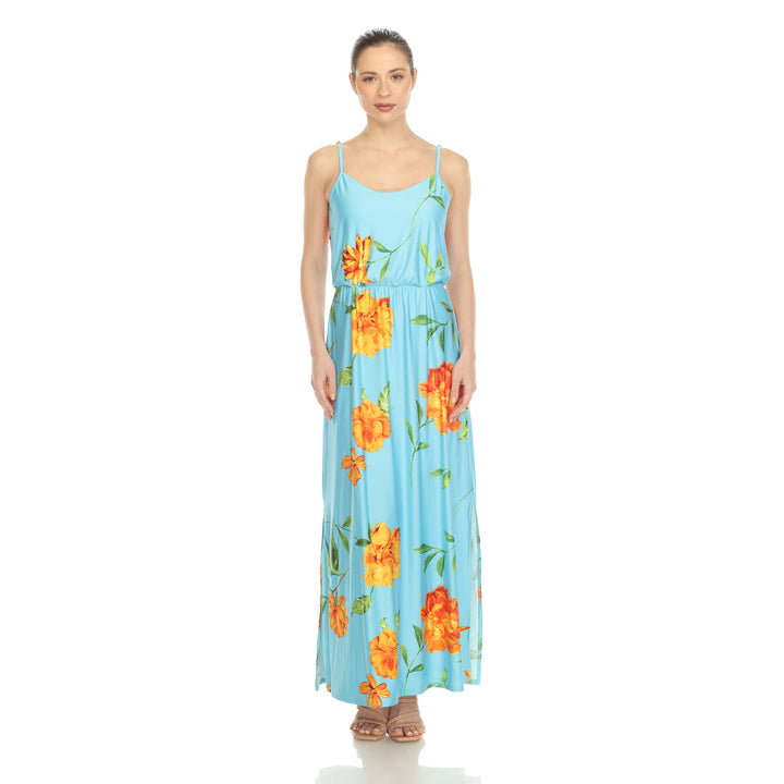 Women's Floral Strap Maxi Dress