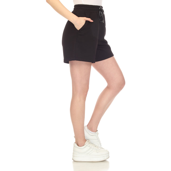 White Mark Women's Super Soft Drawstring Waistband Sweat Short