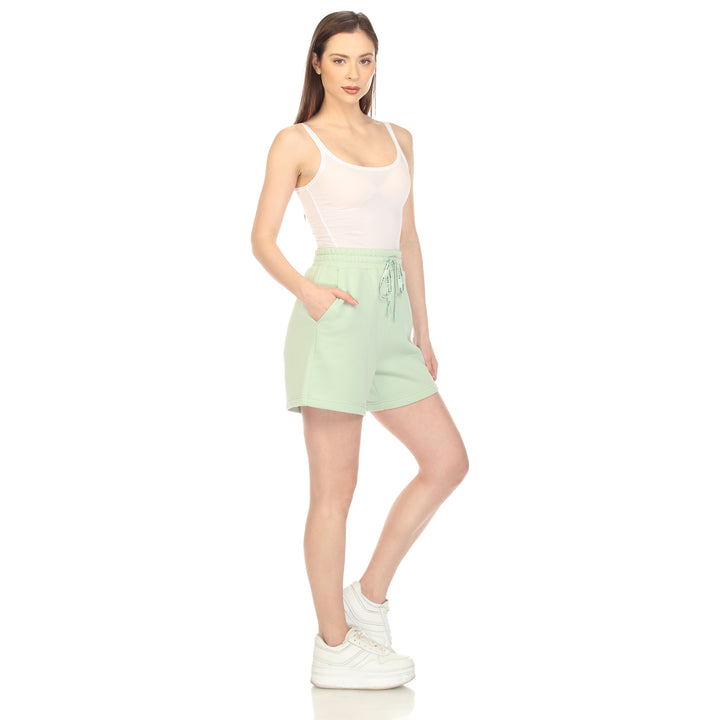 White Mark Women's Super Soft Drawstring Waistband Sweat Short
