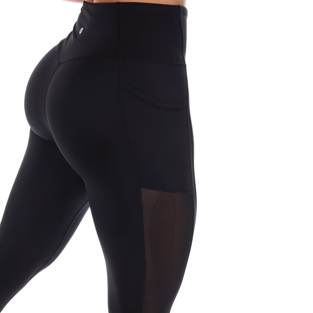 Women's High-Waist Mesh Fitness Leggings