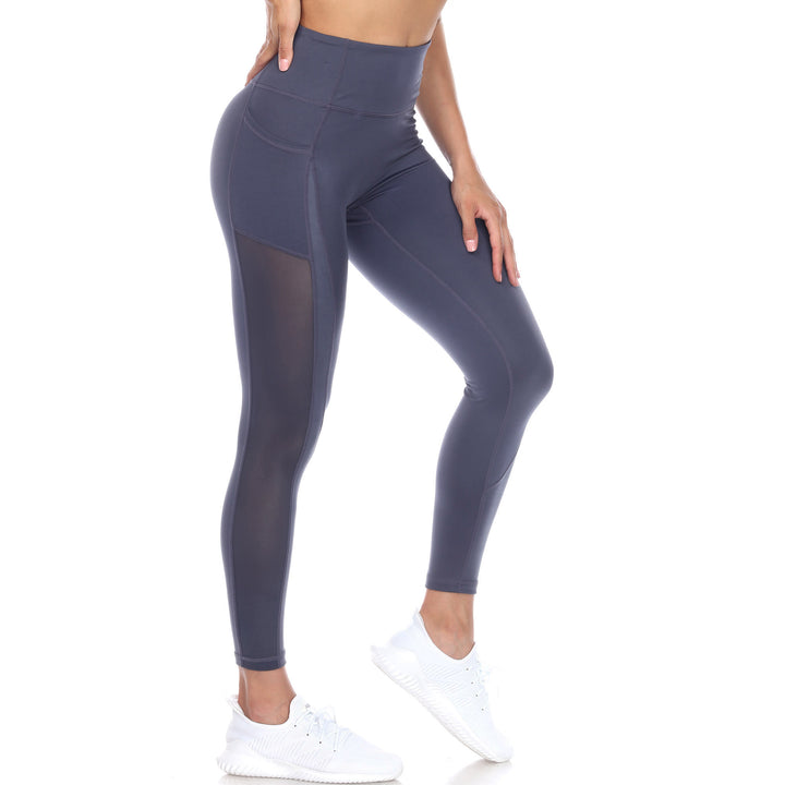 Women's High-Waist Mesh Fitness Leggings
