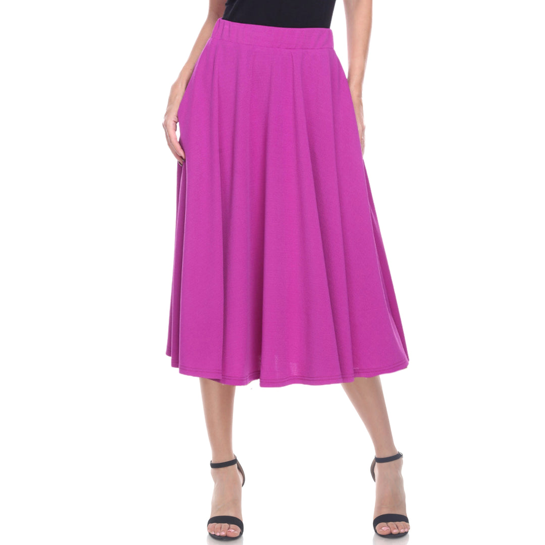 Flared Midi Skirt with pockets