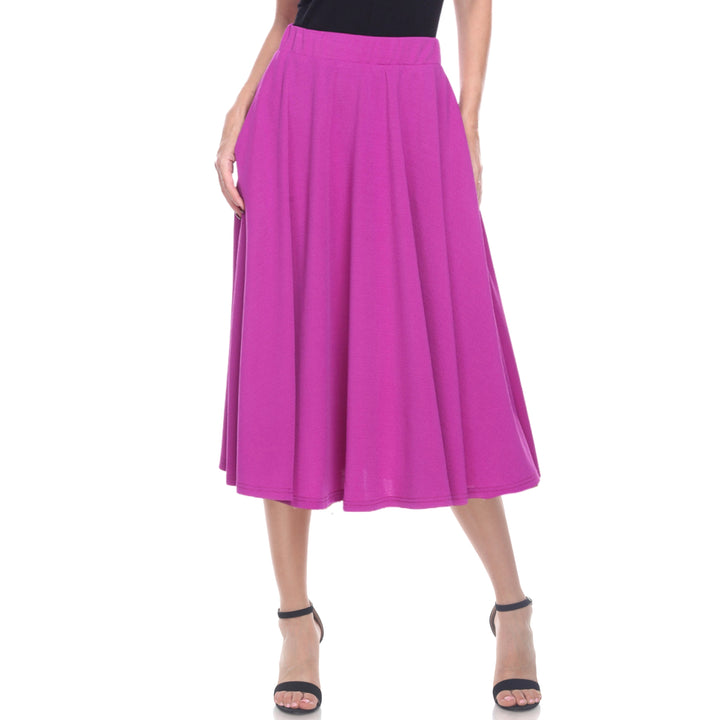Flared Midi Skirt with pockets