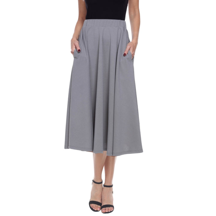 Flared Midi Skirt with pockets