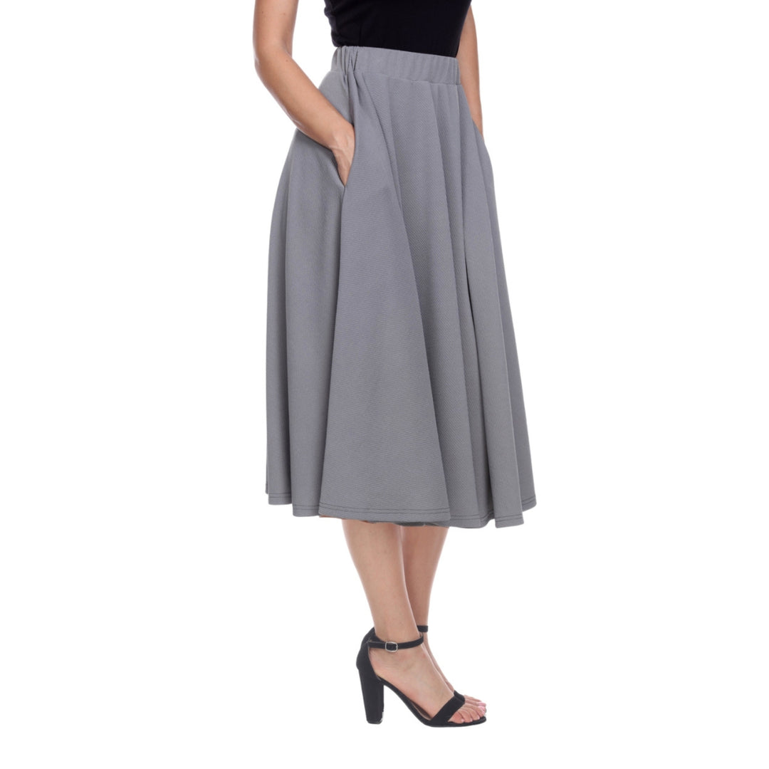 Flared Midi Skirt with pockets