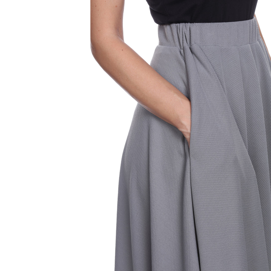 Flared Midi Skirt with pockets