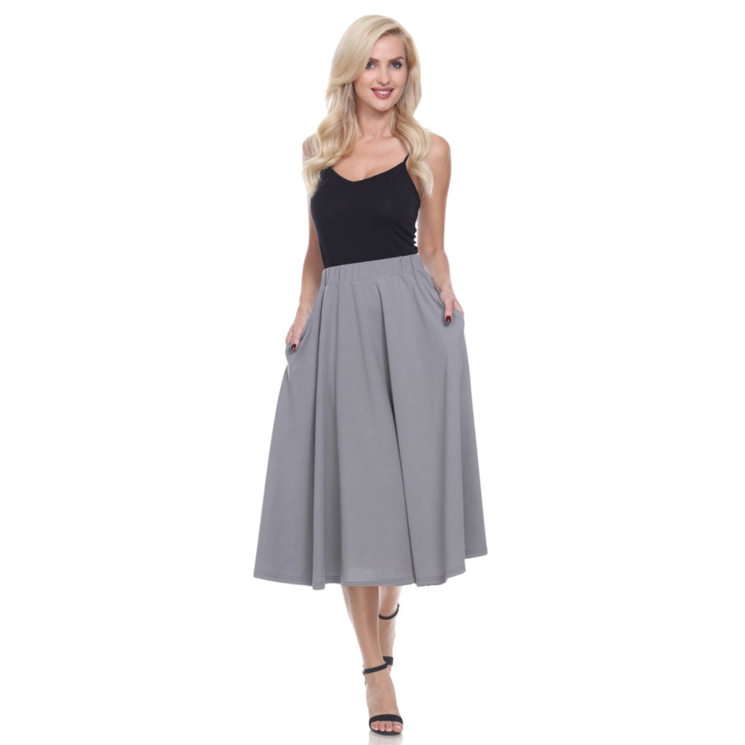 Flared Midi Skirt with pockets