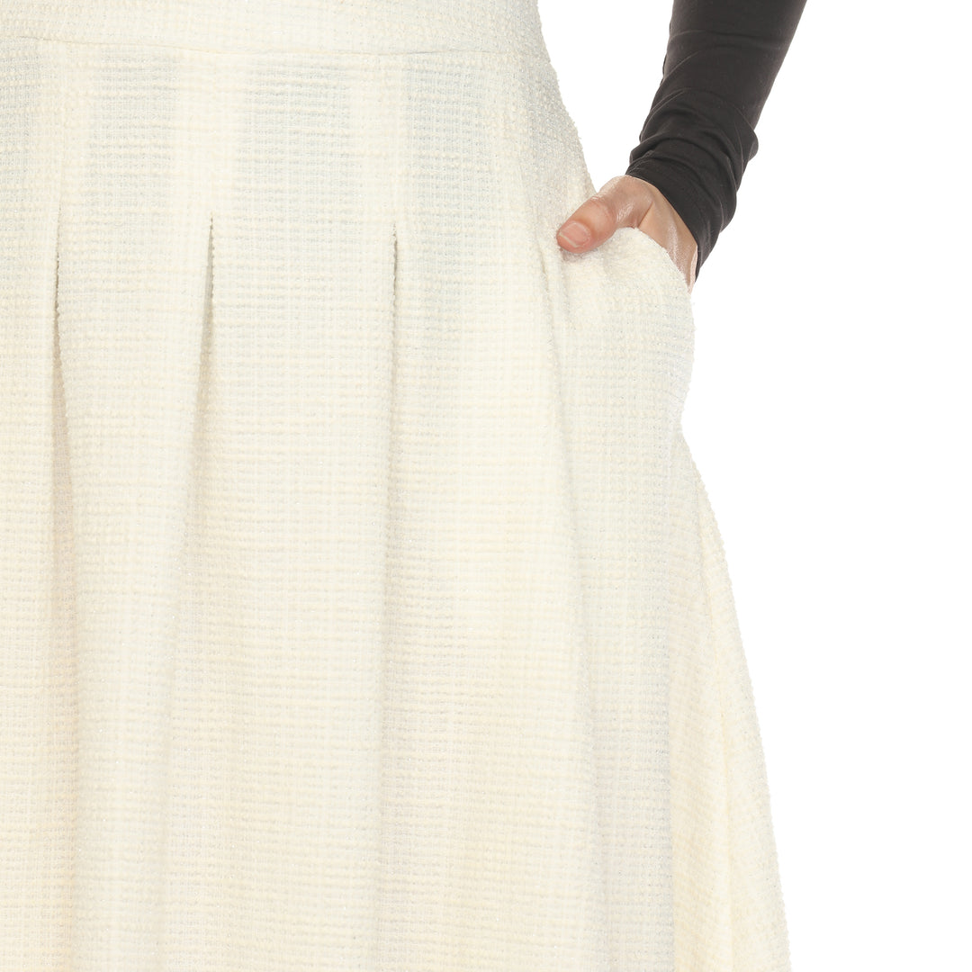 Women's Flared Tweed Skirt