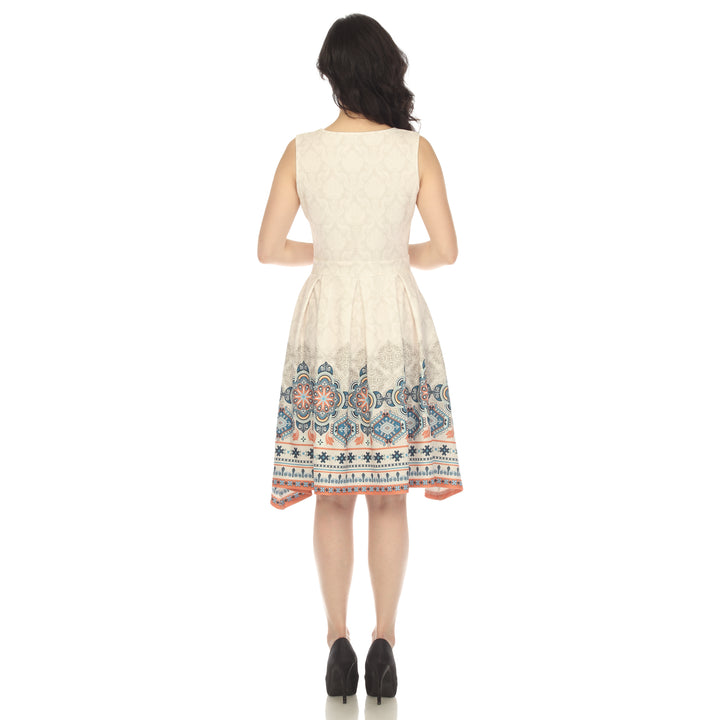 Women's Fit and Flare Knee Length Dress