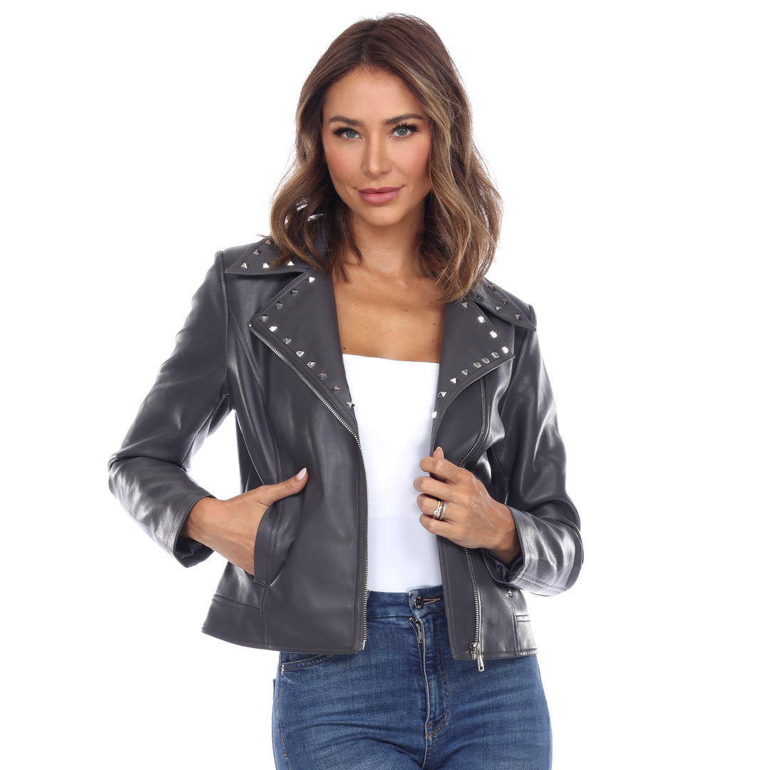 Women's PU Faux Leather Jacket