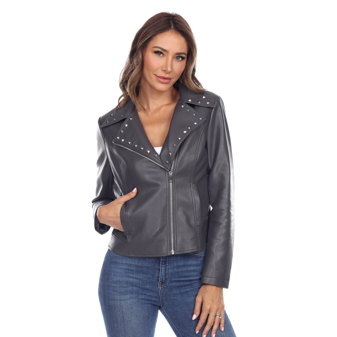 Women's PU Faux Leather Jacket