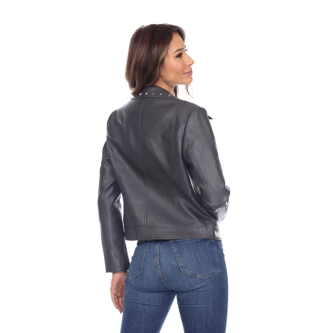 Women's PU Faux Leather Jacket
