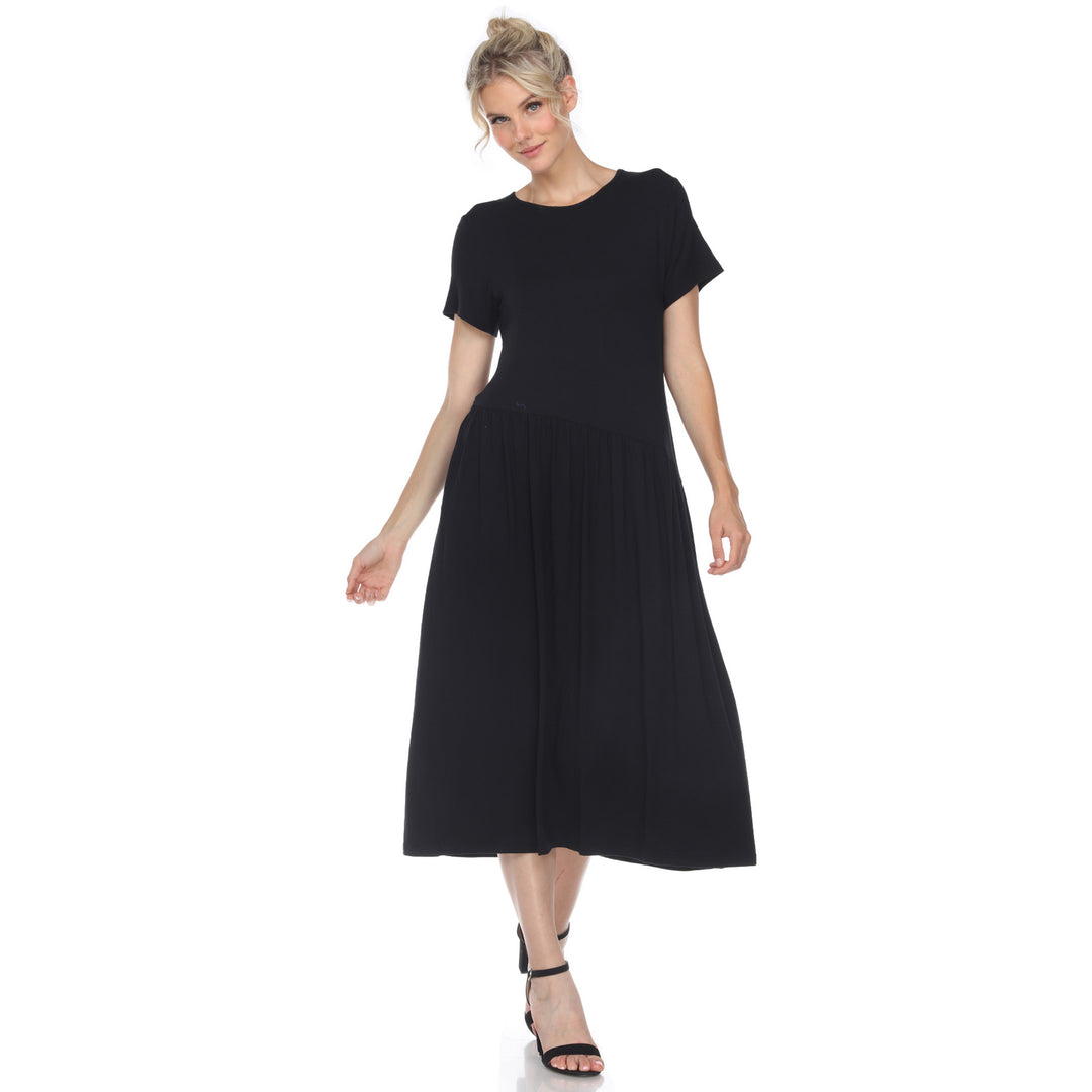 Women's Short Sleeve Maxi Dress