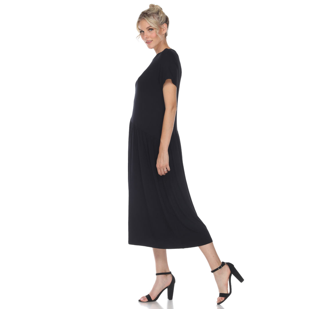 Women's Short Sleeve Maxi Dress